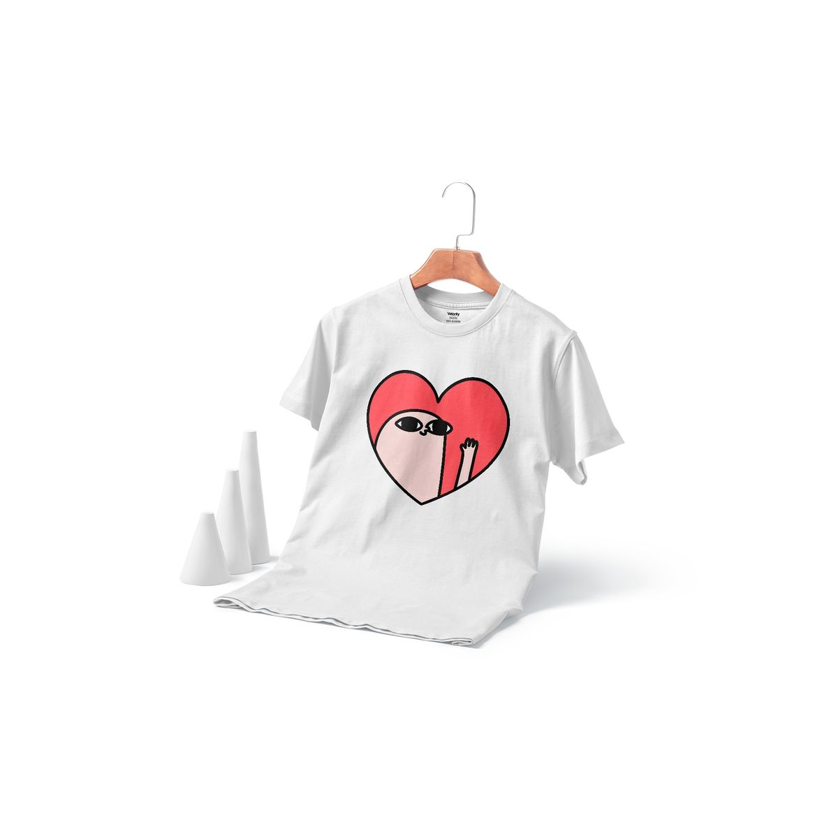 GENERICO - Polera Hola Corazon Hi Meme Blanco - Blanco
