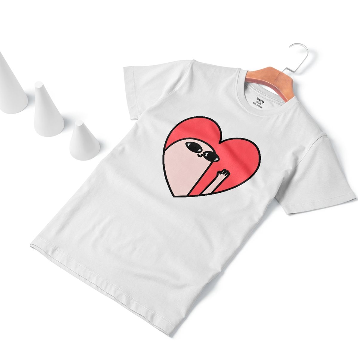 GENERICO - Polera Hola Corazon Hi Meme Blanco - Blanco