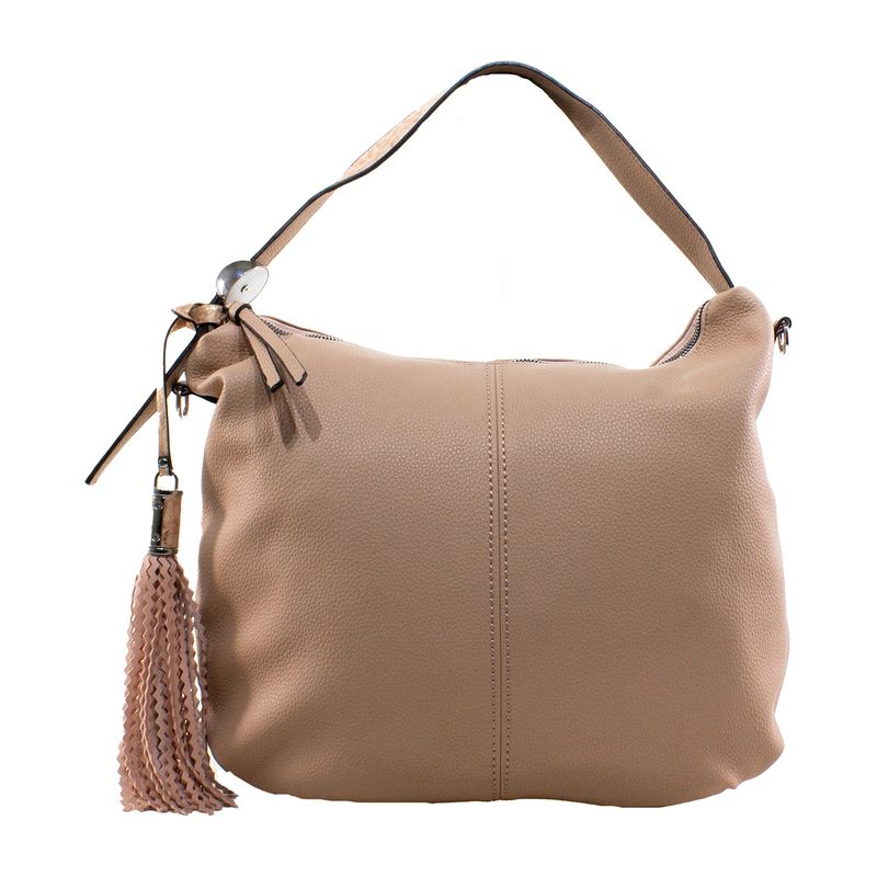 MAILEA - Cartera ecocuero bote casquete para mujer rosado