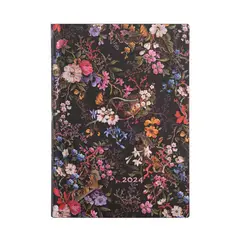 PAPER BLANKS - Agenda 2024 Floralia William Kilburn T.Flexible V. Dia Midi