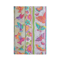 PAPER BLANKS - Agenda 2024 Colibríes y Mariposas, T.Dura, Vista Semana Mini