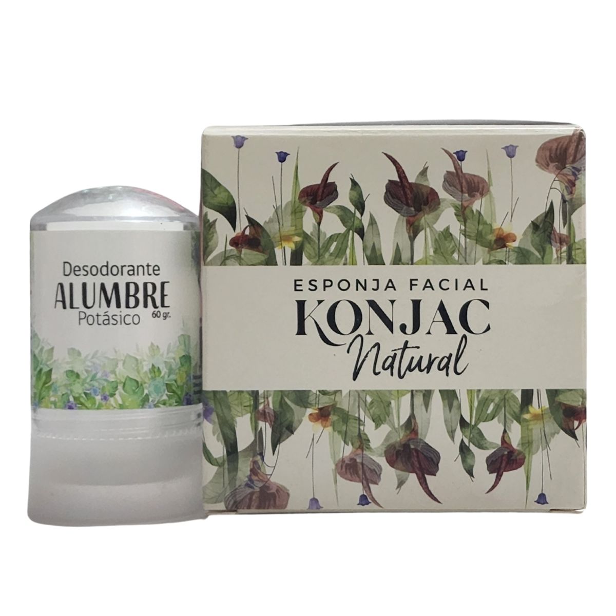 GENERICO - Desodorante Natural Piedra De Alumbre Más Konjac Facial.