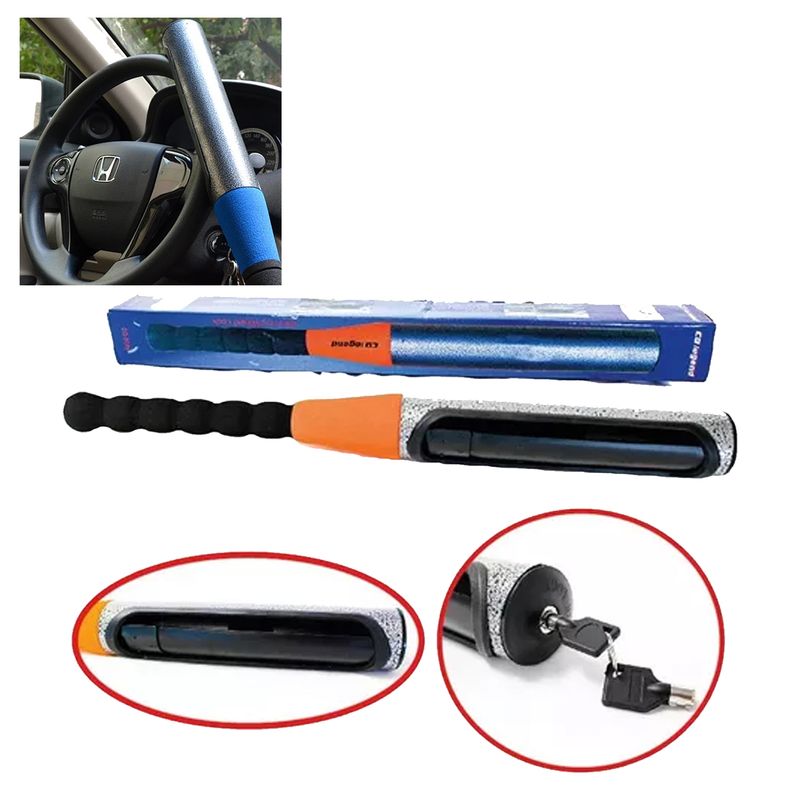 GENERICO - Traba Volante Anti Robo Autos Camioneta Universal