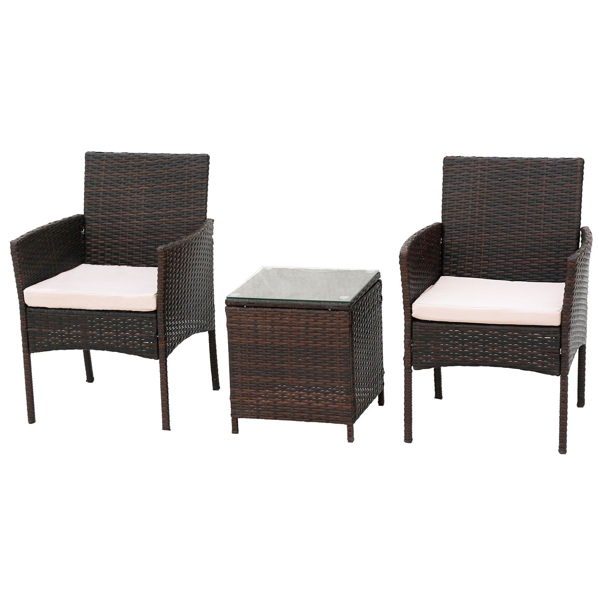 NOVAHUS - Set Terraza 3 Piezas Amalfi Café