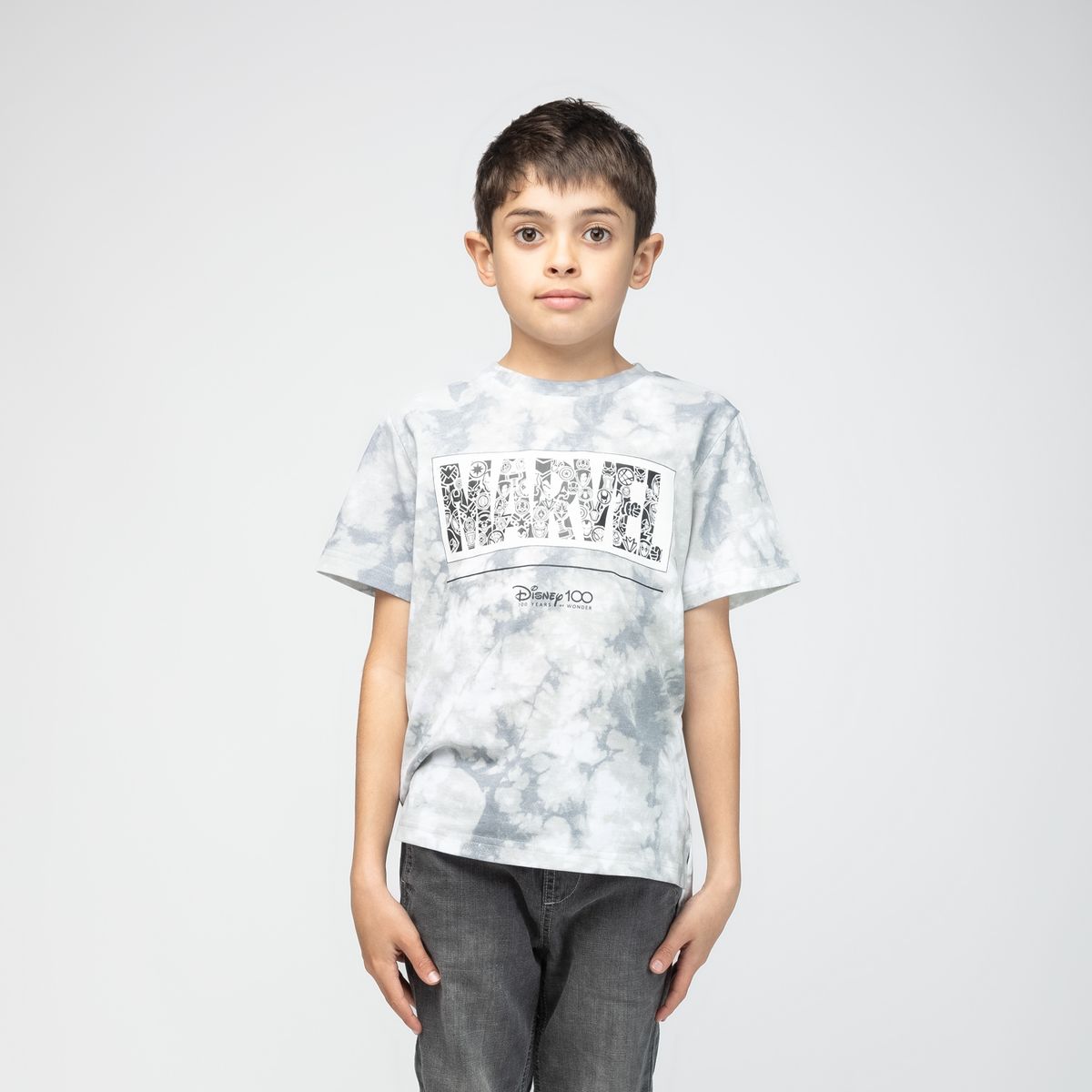 MARVEL - Polera Niño Marvel Gris Gris Marvel