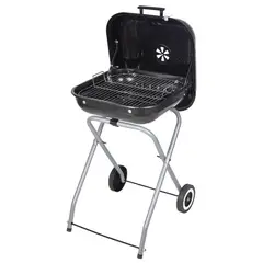 GENERICO - Parrilla de asado plegable con ruedas 46cm Bighouse