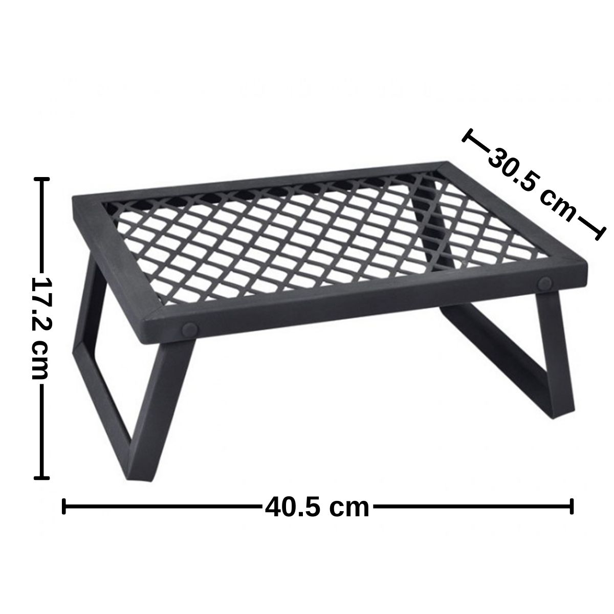 GENERICO - Parrilla de asado camping 40.5x30.5x17.2cm Bighouse