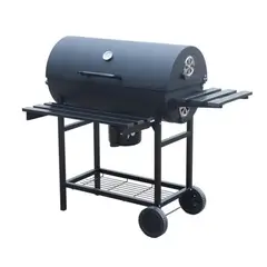 GENERICO - Parrilla de asado con rueda y repisa 101x70x94.5cm Bighouse