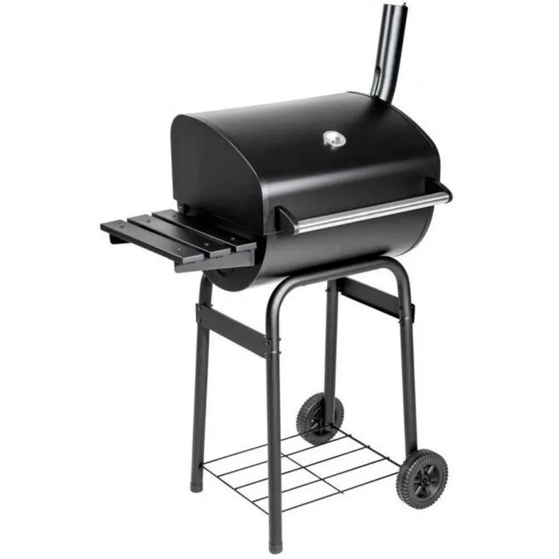 GENERICO - Parrilla de asado con rueda y repisa 71x48x121cm Bighouse.
