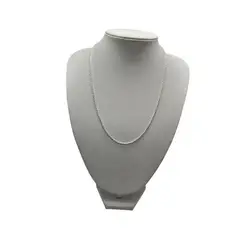 GENERICO - Cadena Hombre Turbillon Corta 50 Cm Plata 925