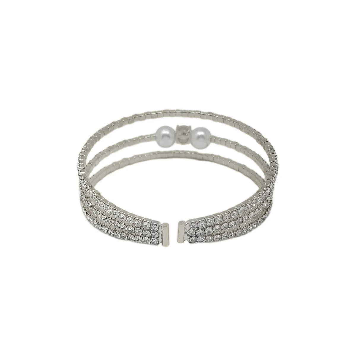 GENERICO - Brazalete  Pulsera Fantasía Para Fiesta De Strass Fake