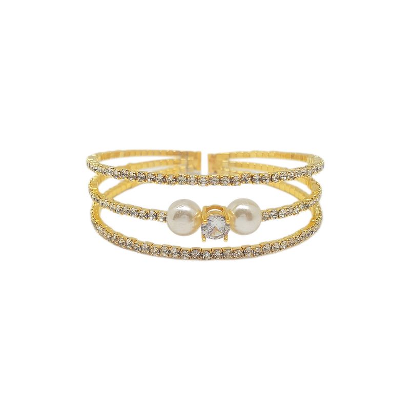 GENERICO - Brazalete  Pulsera Fantasía Para Fiesta De Strass Fake