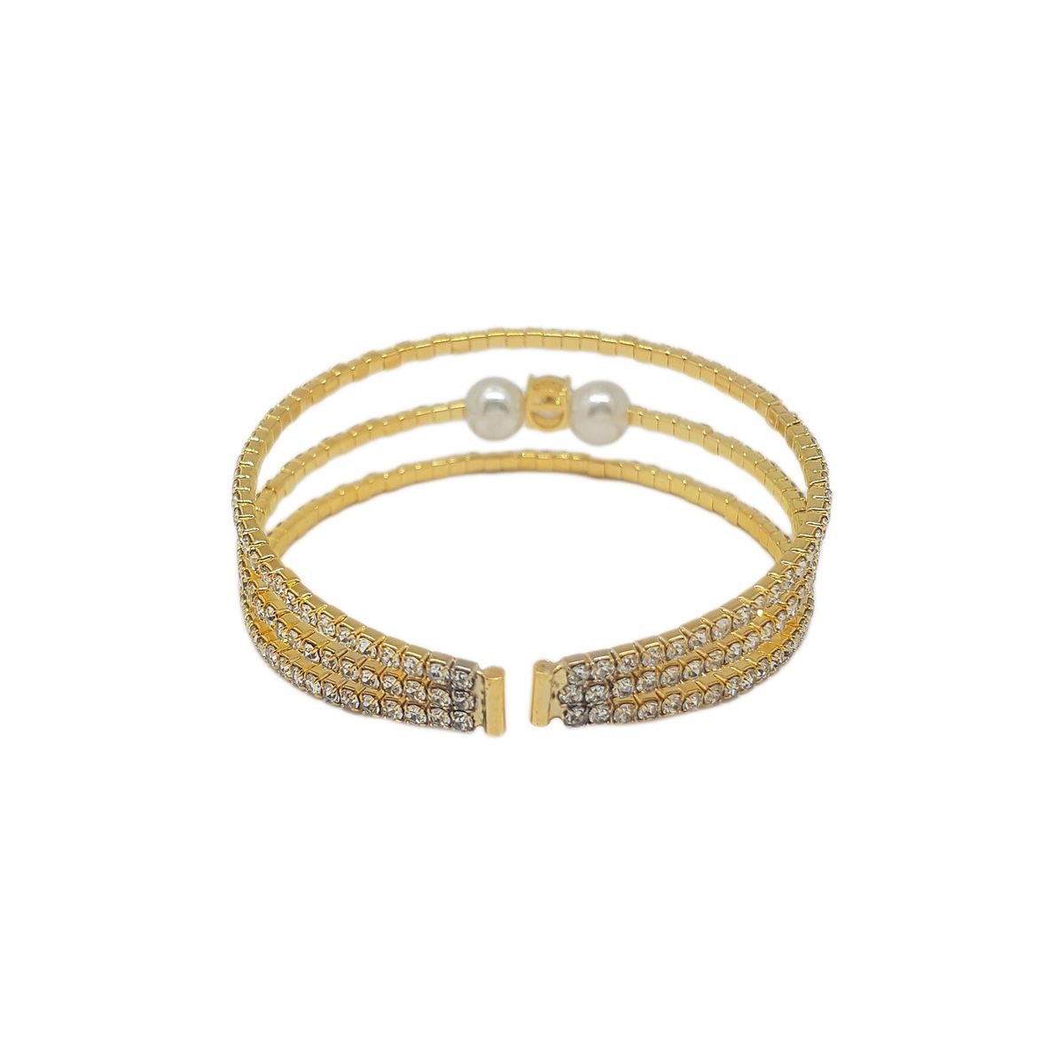 GENERICO - Brazalete  Pulsera Fantasía Para Fiesta De Strass Fake