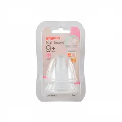 PIGEON - Pack 2 Tetinas Chupete Repuestos Boca Ancha 9+ LL