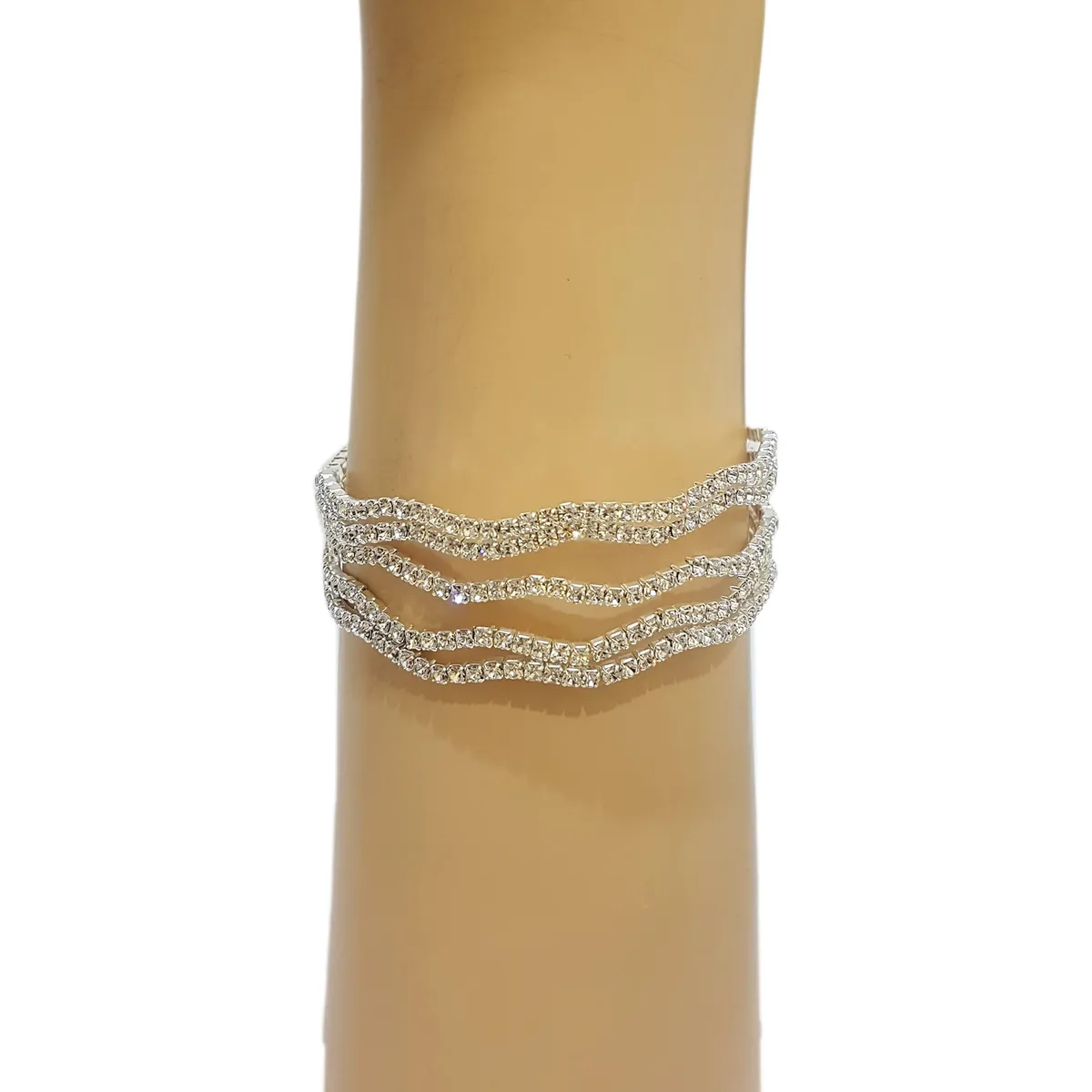 GENERICO - Brazalete  Pulsera Fantasía Para Fiesta De Strass Ty