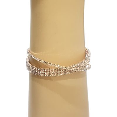 Imagen 2 del producto Brazalete Pulsera Fantasía Para Fiesta De Strass Eli