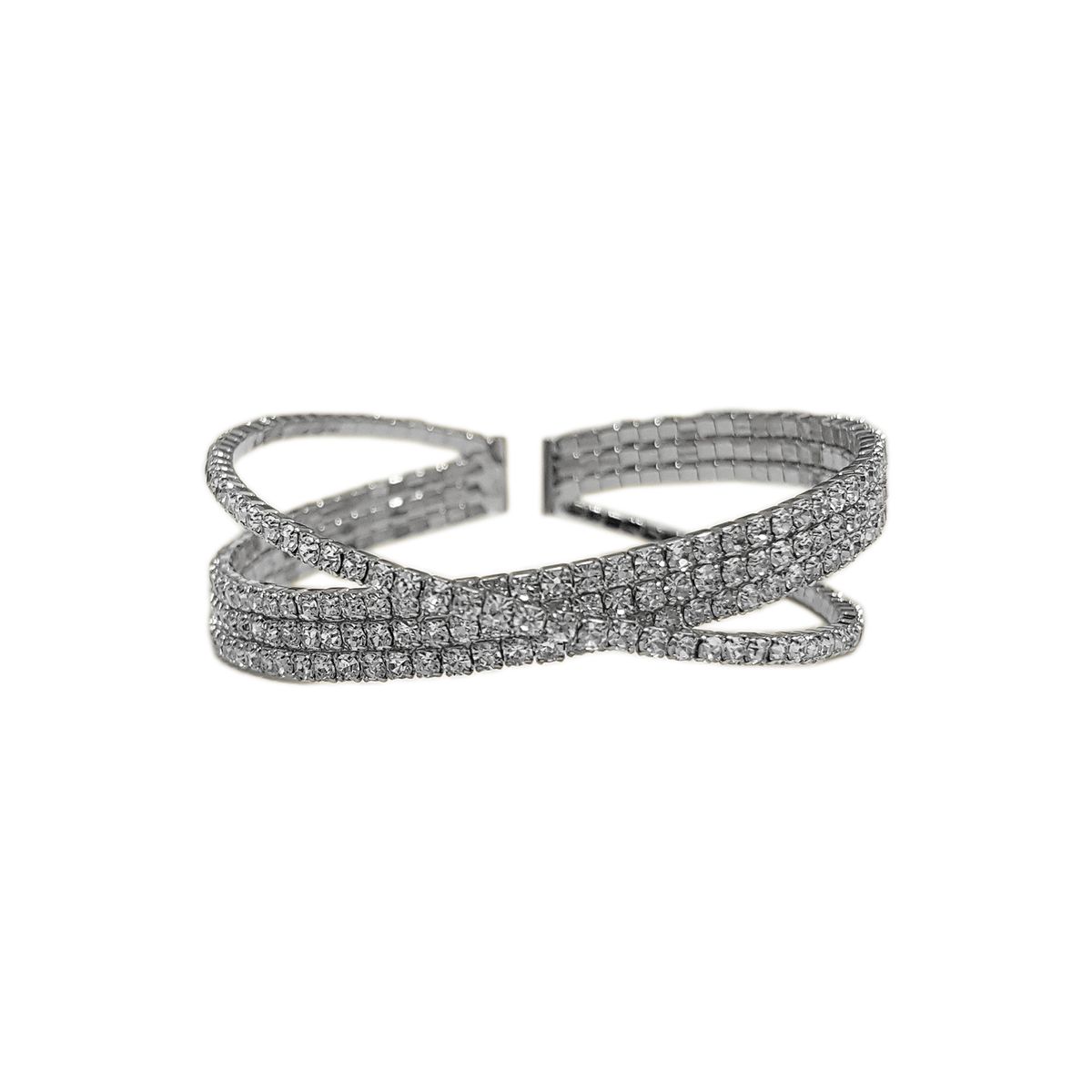 GENERICO - Brazalete  Pulsera Fantasía Para Fiesta De Strass Eli