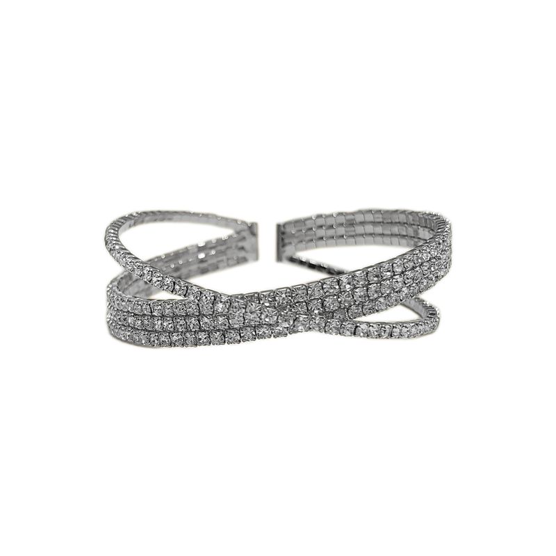 GENERICO - Brazalete  Pulsera Fantasía Para Fiesta De Strass Eli