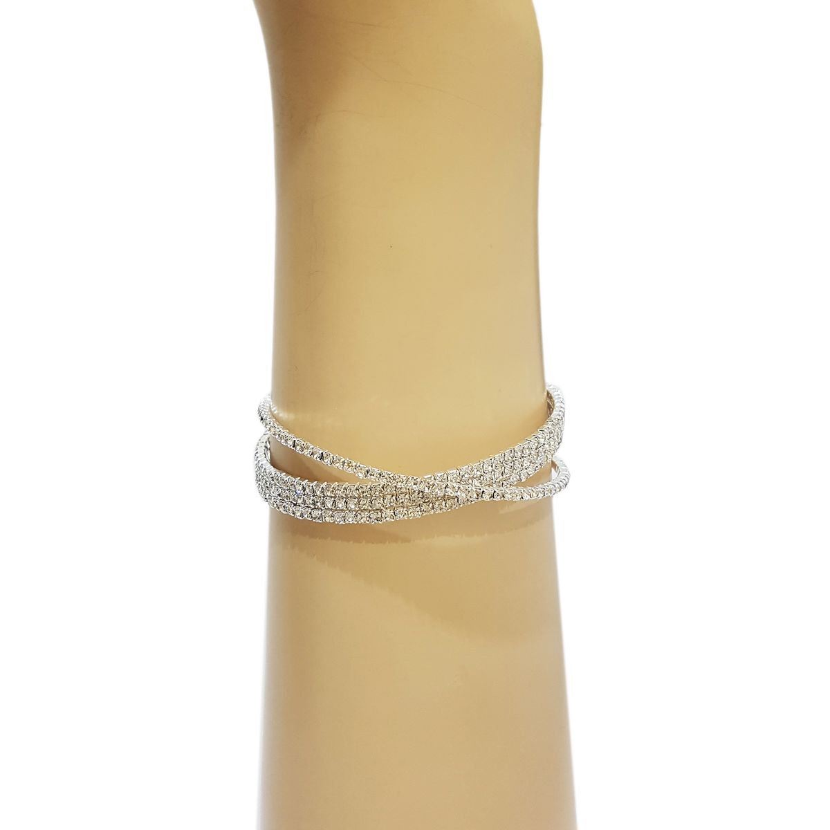 GENERICO - Brazalete  Pulsera Fantasía Para Fiesta De Strass Eli
