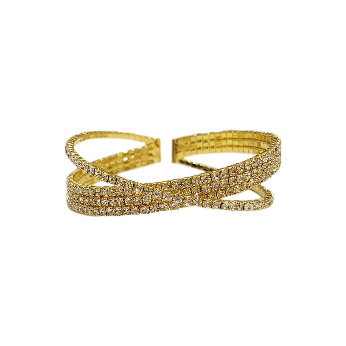 GENERICO - Brazalete  Pulsera Fantasía Para Fiesta De Strass Eli