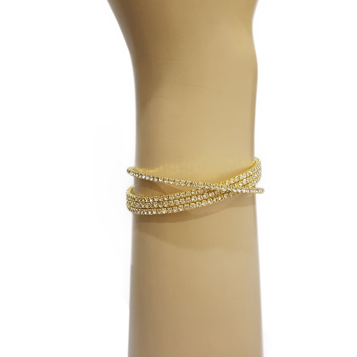 GENERICO - Brazalete  Pulsera Fantasía Para Fiesta De Strass Eli