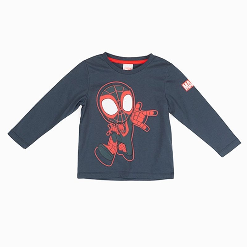 MARVEL - Polera Manga Larga Niño Spidey Ojos Gris Marvel
