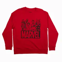 MARVEL - Poleron Hombre Friends Rojo