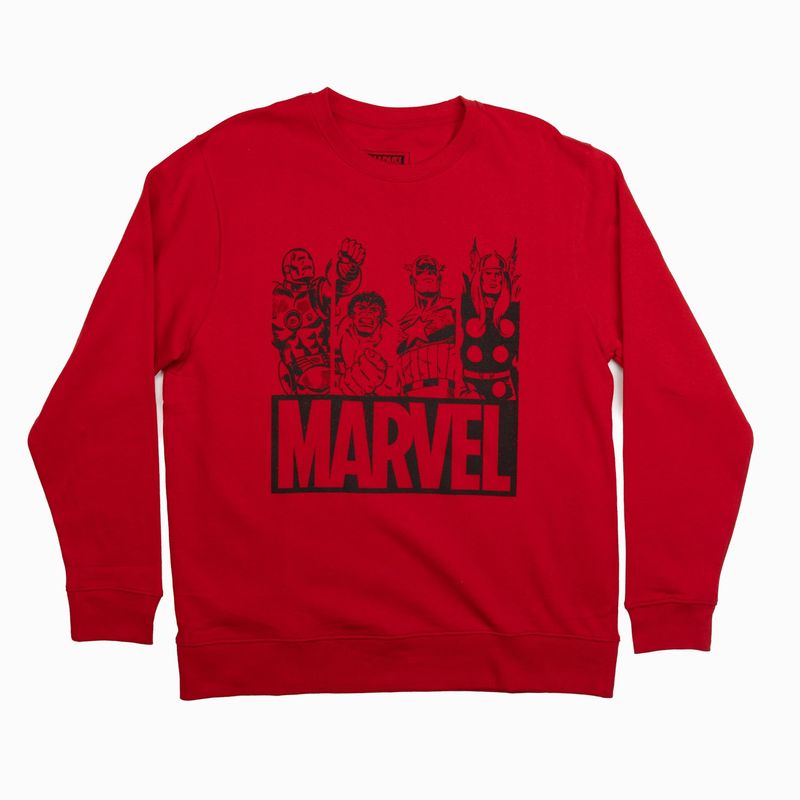 MARVEL - Poleron Hombre Marvel  Friends Rojo Marvel.