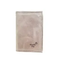 MUNDO PIEL - Porta Documento de Cuero Café Claro