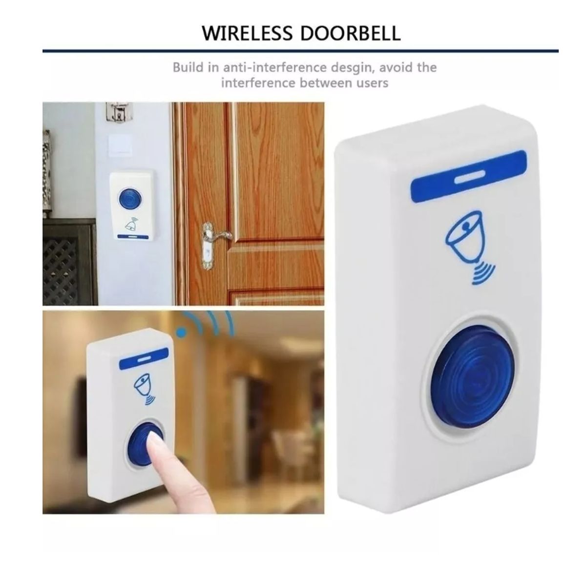 GENERICO - Timbre Inalambrico Exterior Para Casa Intemperie Electrico