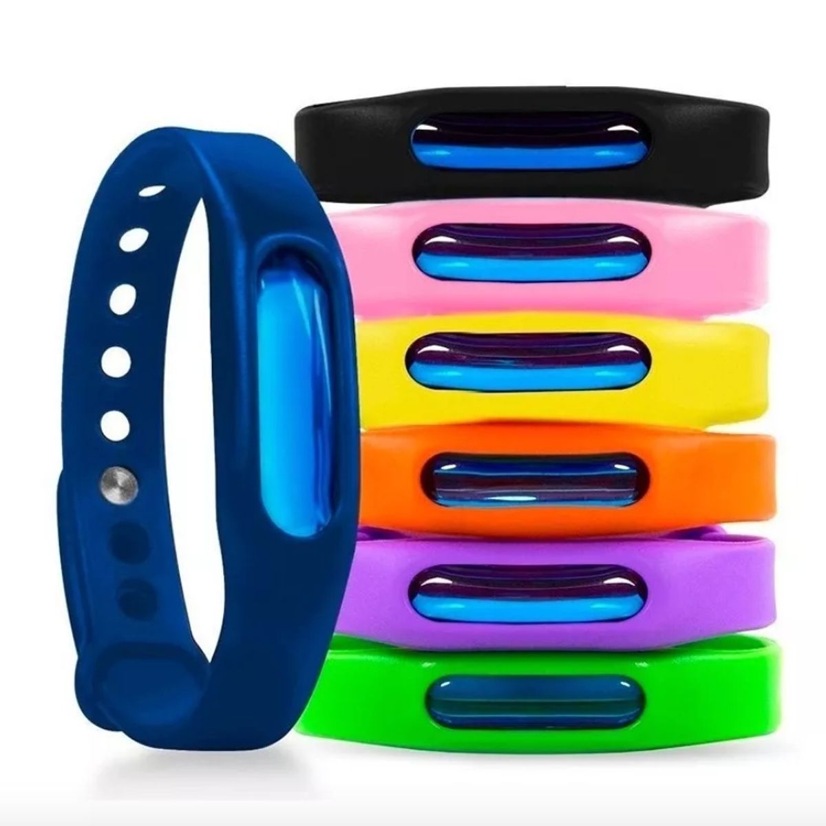 GENERICO - Pulsera  Broche Repelente Anti Mosquitos- Insectos Colores