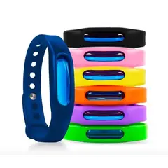 GENERICO - Pulsera Broche Repelente Anti Mosquitos- Insectos Colores