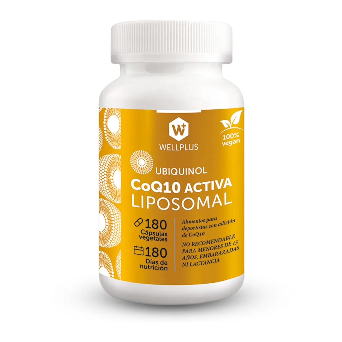 WELLPLUS - Ubiquinol Liposomal (coq10 Activa) 180 cápsulas