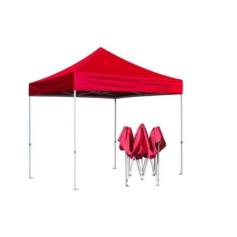 GENERICO - Toldo Premium Hexagonal Americano 3x3  Color Rojo  26 Kg