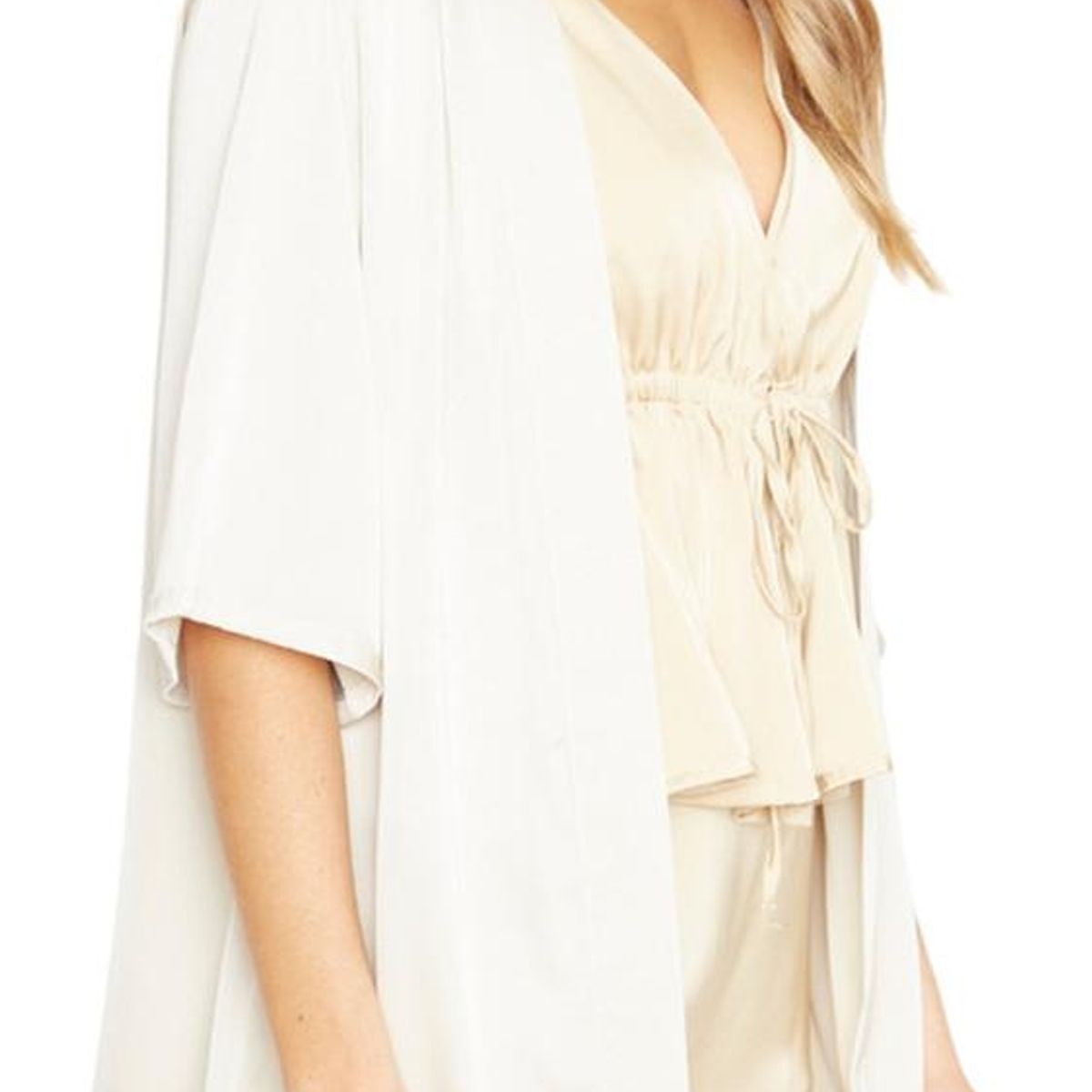 JACINTA TIENDA - Kimono Lis satin dorado Jacinta Tienda