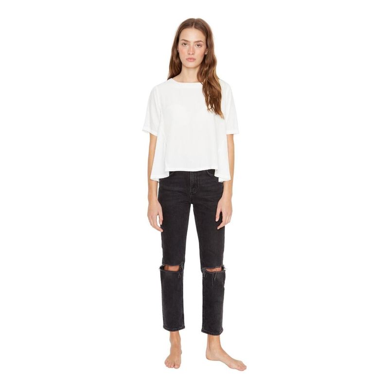 JACINTA TIENDA - Polera Carmen II blanca Jacinta Tienda