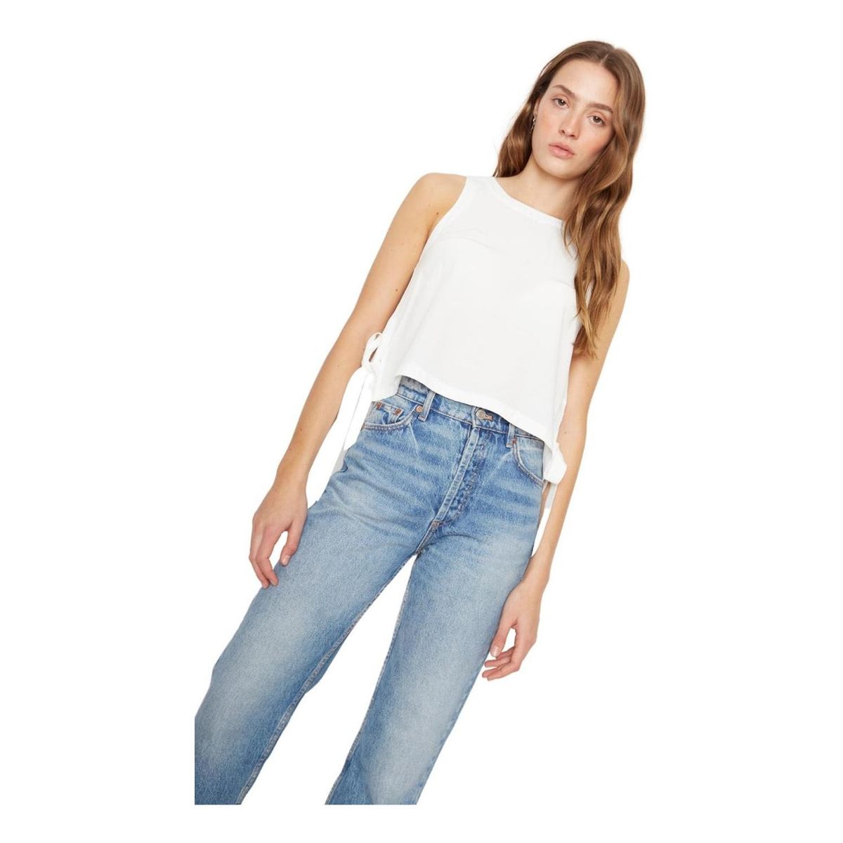 JACINTA TIENDA - Polera Amaia III blanca Jacinta Tienda