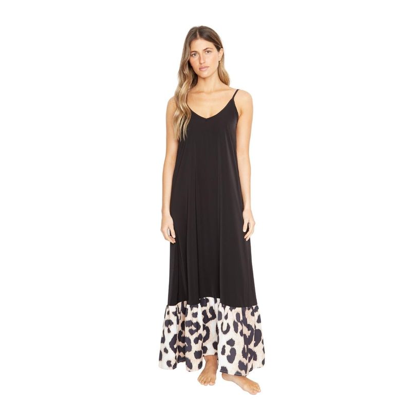 JACINTA TIENDA - Vestido Libra III negro print Jacinta Tienda
