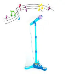 GENERICO - Microfono Pedestal Juguete Mp3 Luces Infantil Juguete Niños