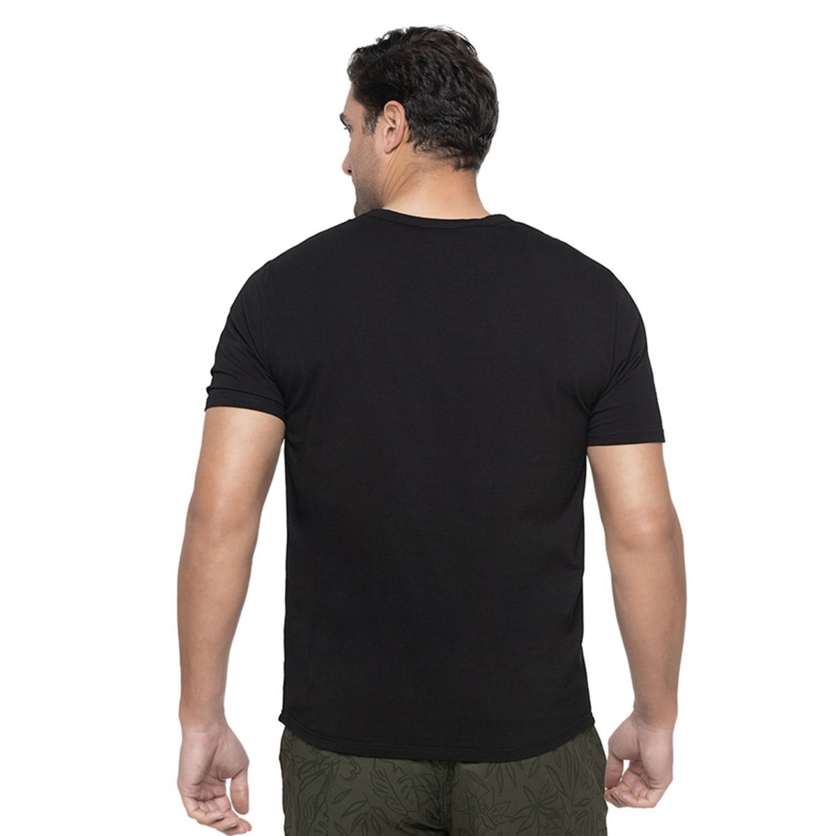 PANAMA JACK - Polera Hombre Negro Panama Jack