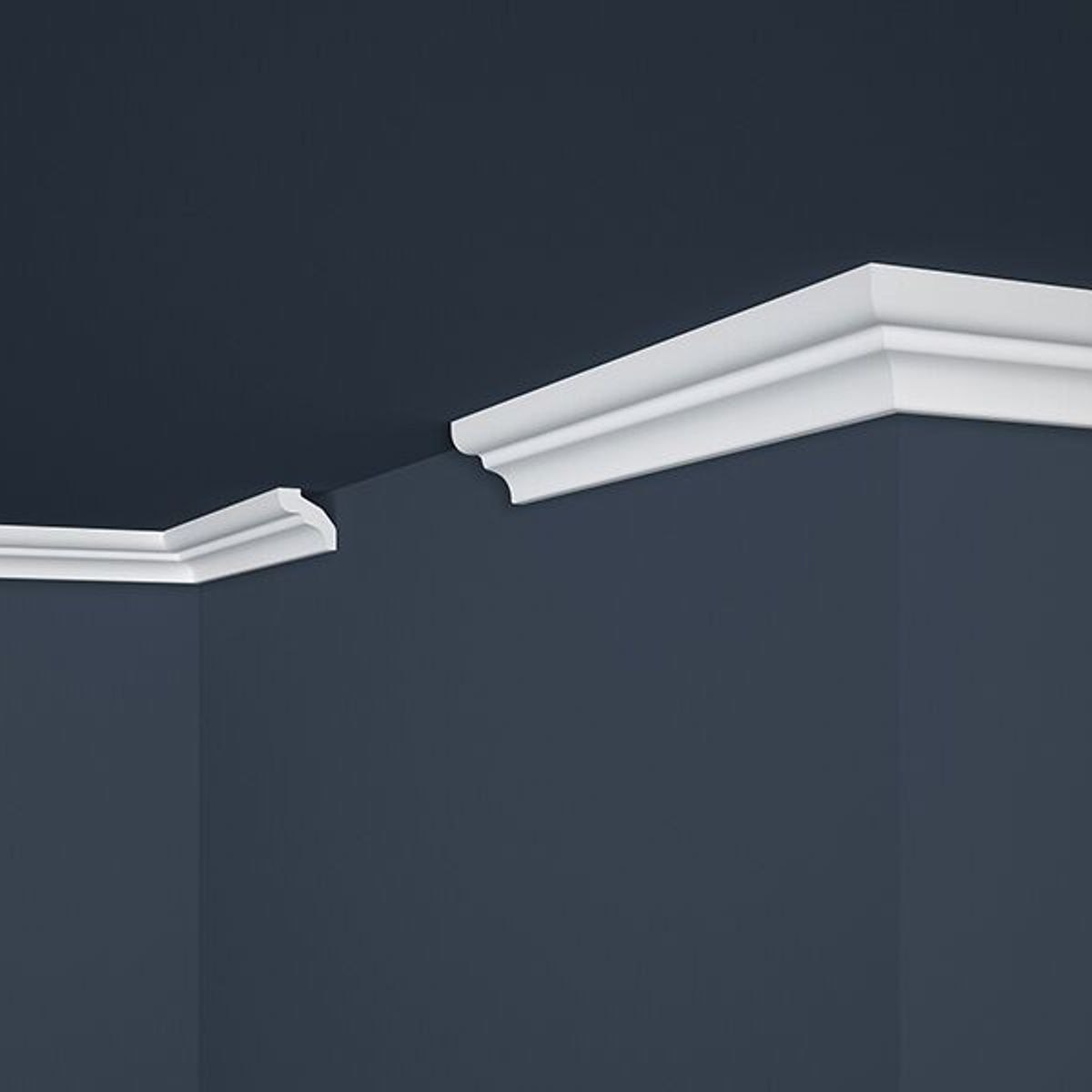 MARBET DESIGN - Moldura Cornisa E6 Ps 33X32mm X 2mts Caja 110unds