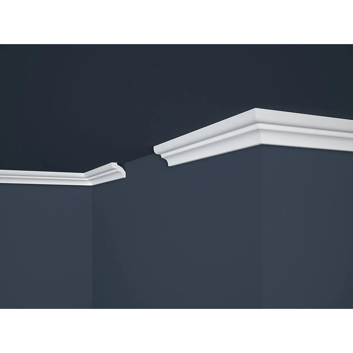 MARBET DESIGN - Moldura Cornisa E6 Ps 33X32mm X 2mts Caja 110unds