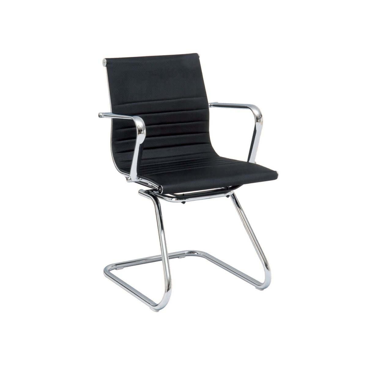 SUR DISEÑO - Silla de Oficina Cast sin Ruedas PU Negro