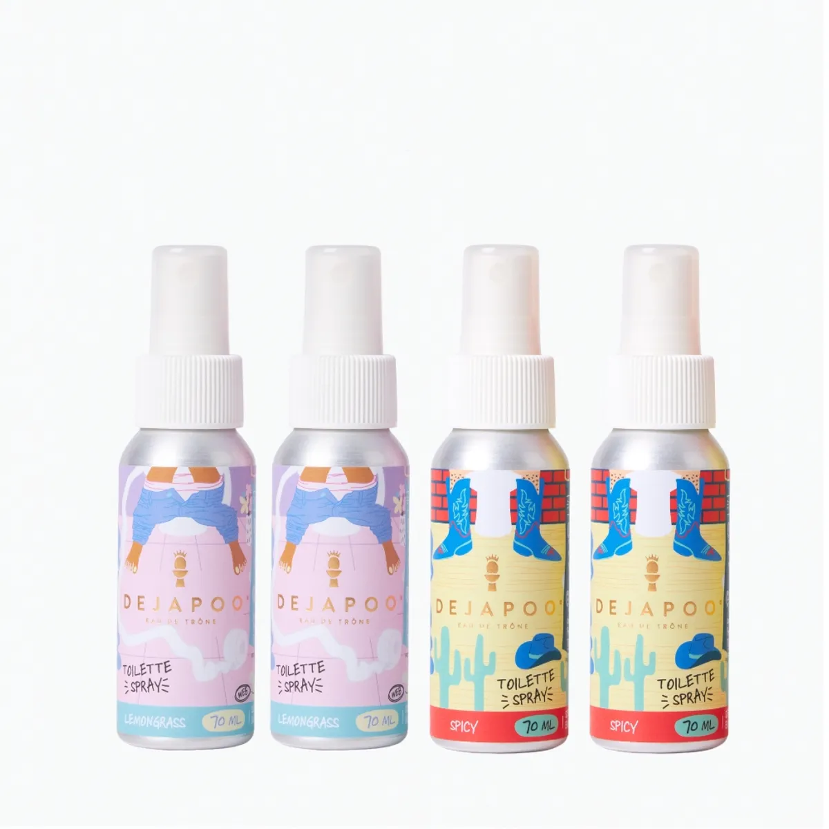 DEJAPOO - Dejapoo - Eliminador de olores WC - 2 de cada uno