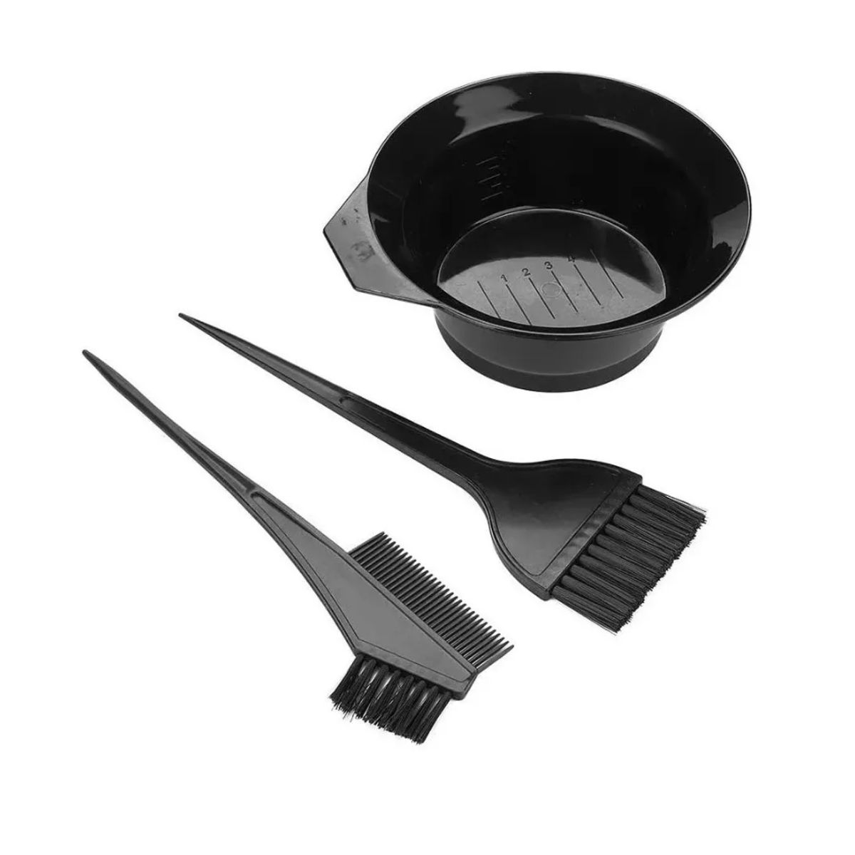 GENERICO - Kit De Peluquería Pocillo + 2 Brochas Peluquería Teñir Pelo