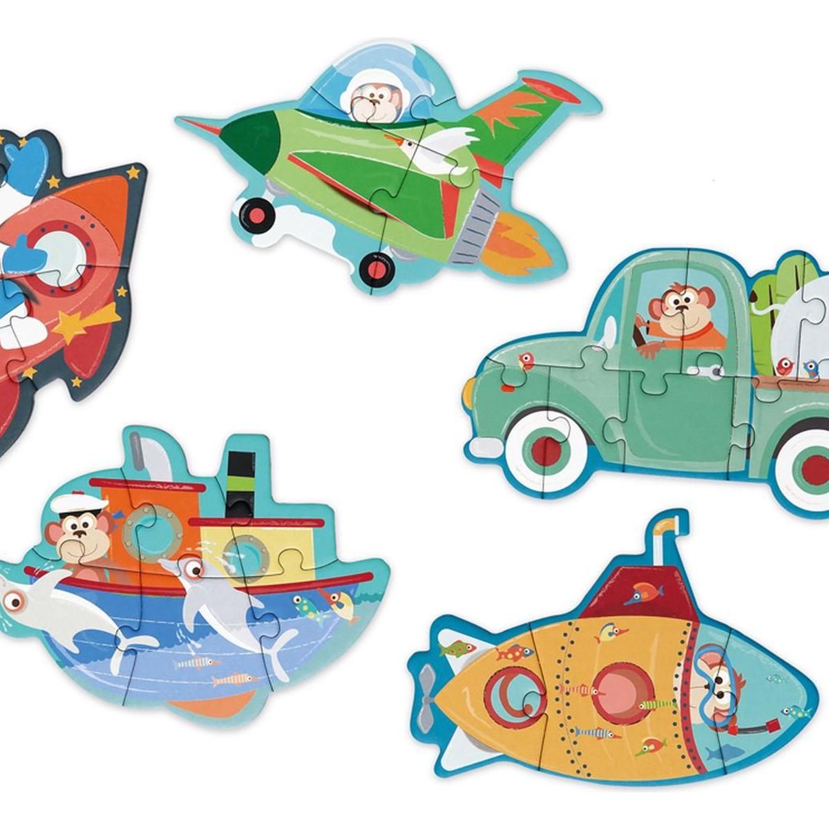 SCRATCH EUROPE - Puzzle Progresivo Vehiculos 5 Puzzles Scratch Europe