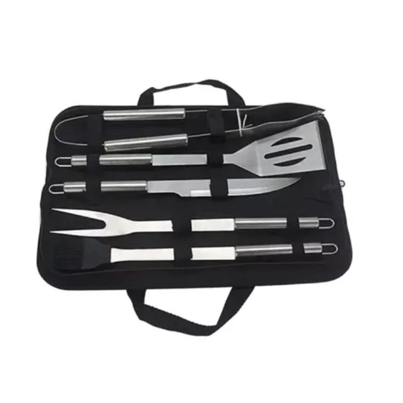 GENERICO - SET DE UTENSILIOS ASADO PARA COCINA CON ESTUCHE