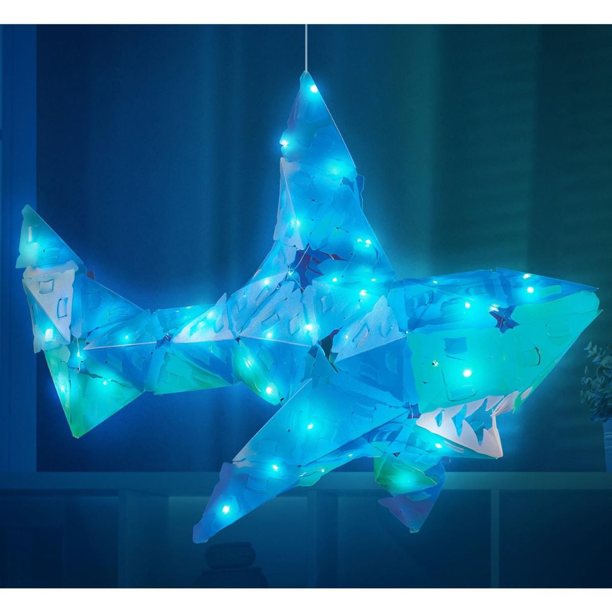 CREATTO - Rompecabezas Con Iluminacion 3D Grande Tiburon Creatto