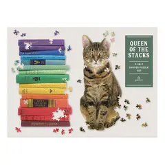 MUDPUPPY - 2 Puzzles Con Forma 650Pcs Queen Of The Stacks