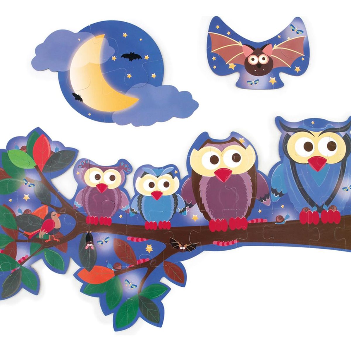 SCRATCH EUROPE - Puzzle 39Pcs Doble Con Forma Buho Scratch Europe